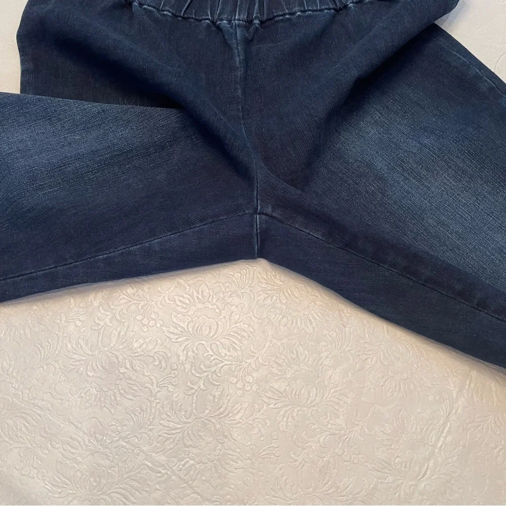 Soft Surroundings Pull-on Skinny Straight Leg Ankle Length Jeans Large